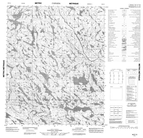 No Title Topographic Paper Map 046E12 at 1:50,000 scale
