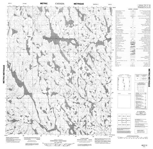 No Title Topographic Paper Map 046E13 at 1:50,000 scale