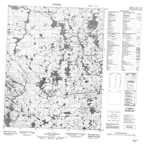 No Title Topographic Paper Map 046J11 at 1:50,000 scale