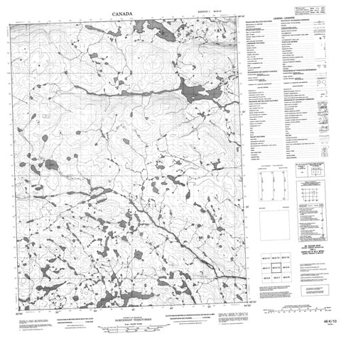 No Title Topographic Paper Map 046K10 at 1:50,000 scale