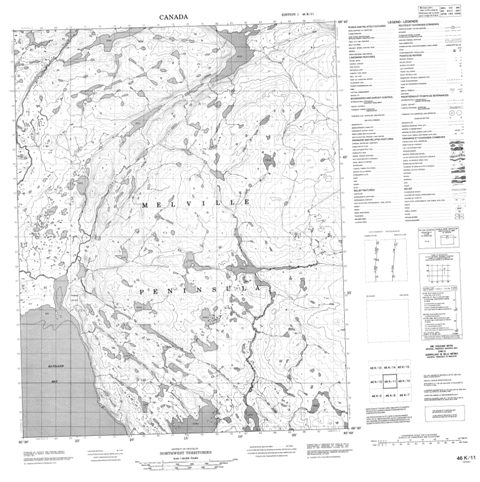 No Title Topographic Paper Map 046K11 at 1:50,000 scale