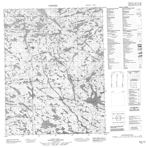 No Title Topographic Paper Map 046K13 at 1:50,000 scale