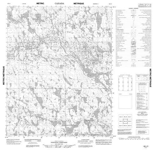 No Title Topographic Paper Map 046L03 at 1:50,000 scale
