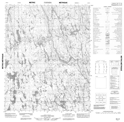 No Title Topographic Paper Map 046L06 at 1:50,000 scale