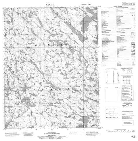 No Title Topographic Paper Map 046M01 at 1:50,000 scale