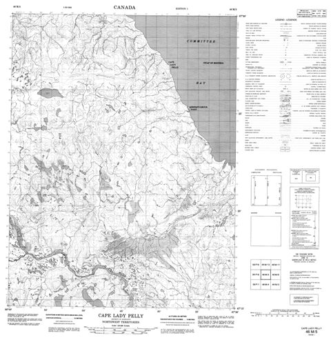Cape Lady Pelly Topographic Paper Map 046M05 at 1:50,000 scale