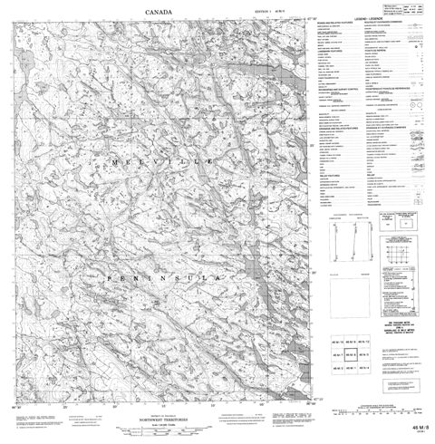 No Title Topographic Paper Map 046M08 at 1:50,000 scale