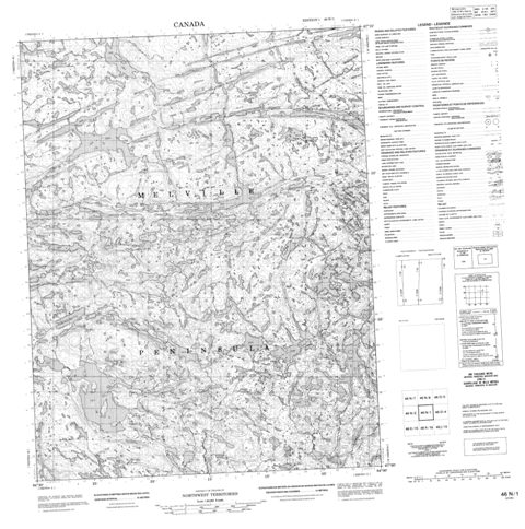Ulualuk Lake Topographic Paper Map 046N01 at 1:50,000 scale