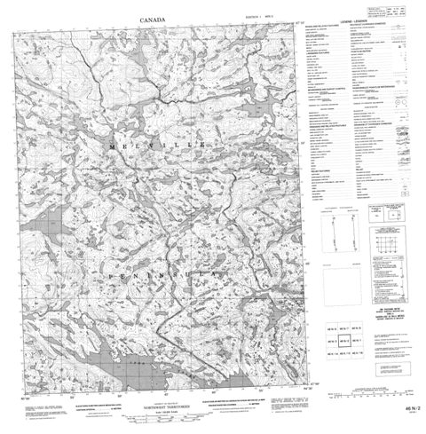Tuurvik Lake Topographic Paper Map 046N02 at 1:50,000 scale