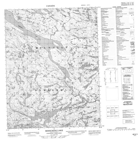 Niuninga Lake Topographic Paper Map 046N03 at 1:50,000 scale