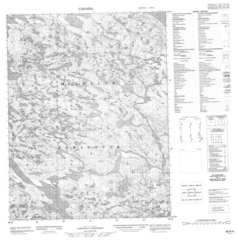 No Title Topographic Paper Map 046N04 at 1:50,000 scale