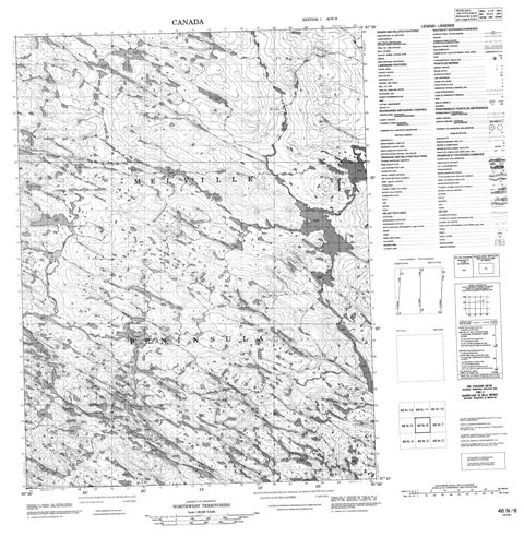No Title Topographic Paper Map 046N06 at 1:50,000 scale