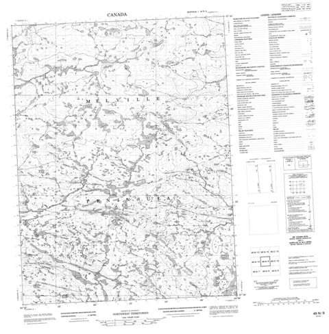 No Title Topographic Paper Map 046N09 at 1:50,000 scale