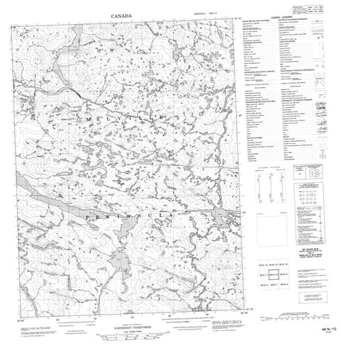 No Title Topographic Paper Map 046N10 at 1:50,000 scale