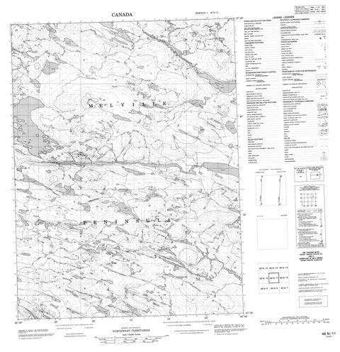 No Title Topographic Paper Map 046N11 at 1:50,000 scale