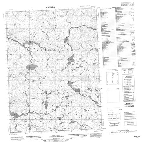 No Title Topographic Paper Map 046N16 at 1:50,000 scale