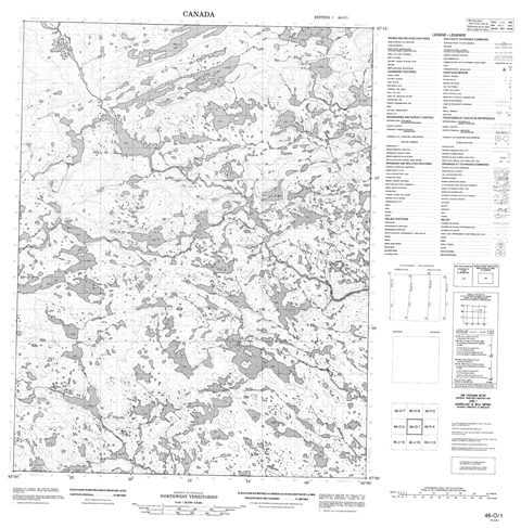 No Title Topographic Paper Map 046O01 at 1:50,000 scale