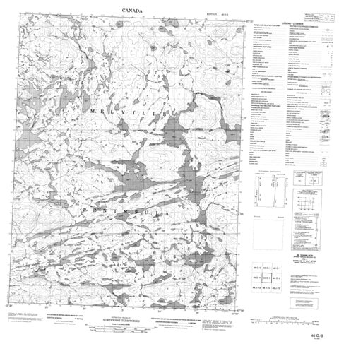 No Title Topographic Paper Map 046O03 at 1:50,000 scale