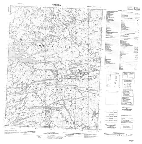 No Title Topographic Paper Map 046O05 at 1:50,000 scale