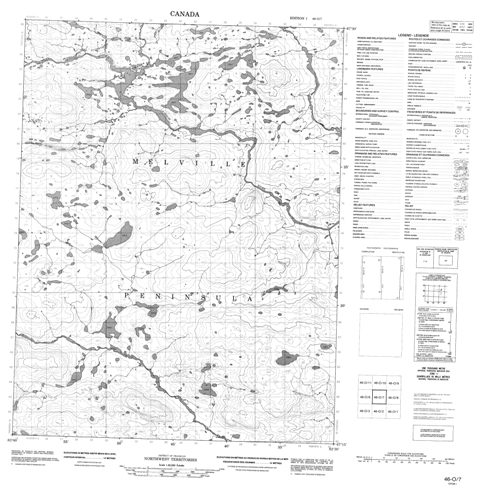 No Title Topographic Paper Map 046O07 at 1:50,000 scale
