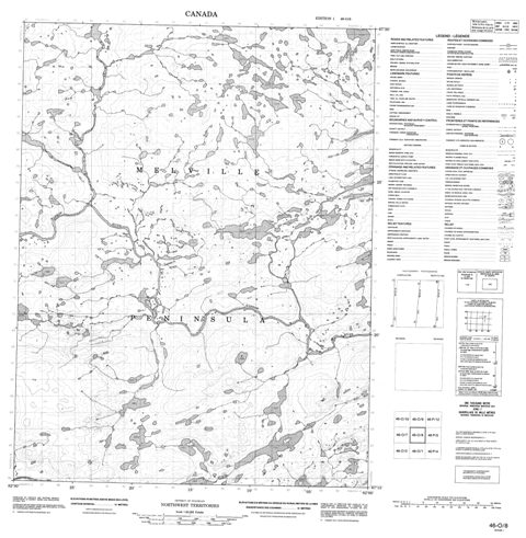 No Title Topographic Paper Map 046O08 at 1:50,000 scale