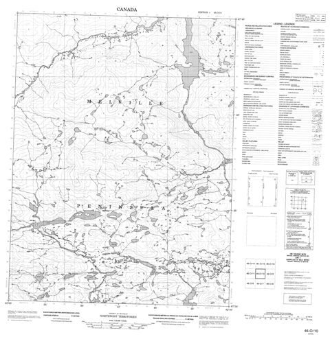 No Title Topographic Paper Map 046O10 at 1:50,000 scale
