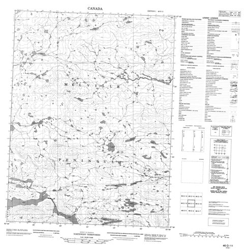 No Title Topographic Paper Map 046O11 at 1:50,000 scale