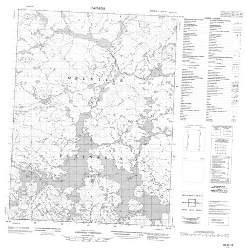 No Title Topographic Paper Map 046O12 at 1:50,000 scale