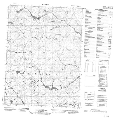 No Title Topographic Paper Map 046O13 at 1:50,000 scale