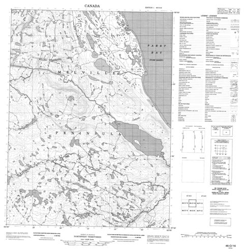 No Title Topographic Paper Map 046O16 at 1:50,000 scale