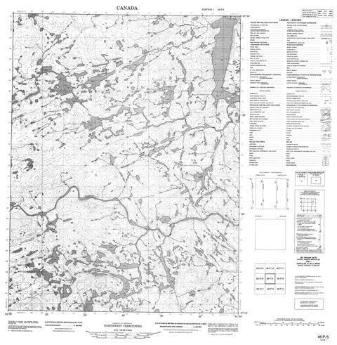 No Title Topographic Paper Map 046P05 at 1:50,000 scale