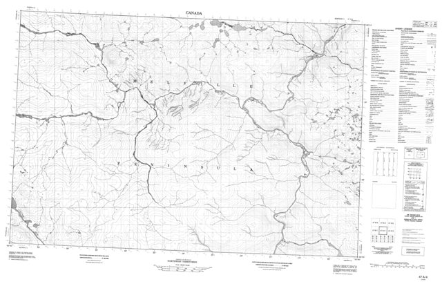 No Title Topographic Paper Map 047A04 at 1:50,000 scale