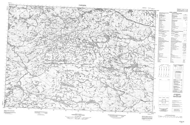 No Title Topographic Paper Map 047A13 at 1:50,000 scale