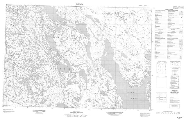 No Title Topographic Paper Map 047A14 at 1:50,000 scale