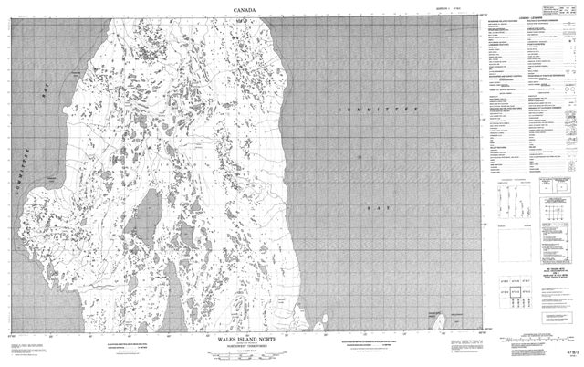 Wales Island North Topographic Paper Map 047B03 at 1:50,000 scale