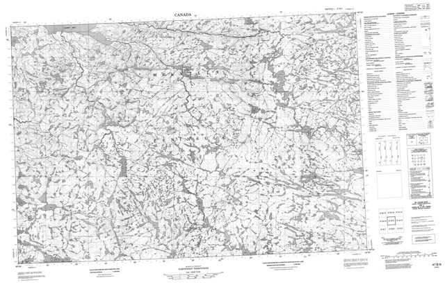 No Title Topographic Paper Map 047B09 at 1:50,000 scale