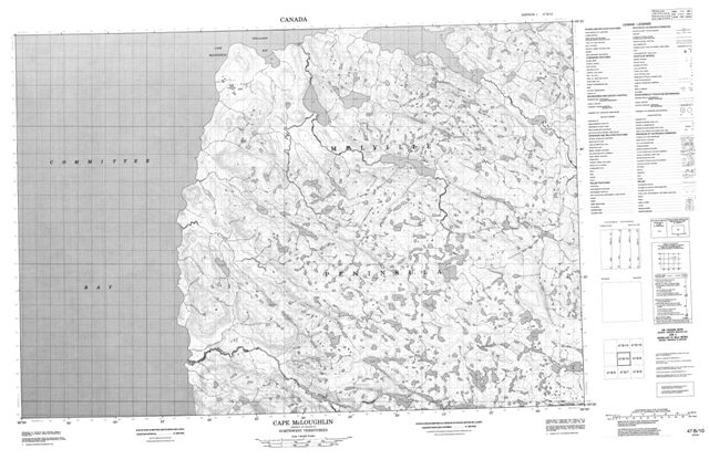 Cape Mcloughlin Topographic Paper Map 047B10 at 1:50,000 scale