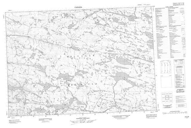 No Title Topographic Paper Map 047C08 at 1:50,000 scale