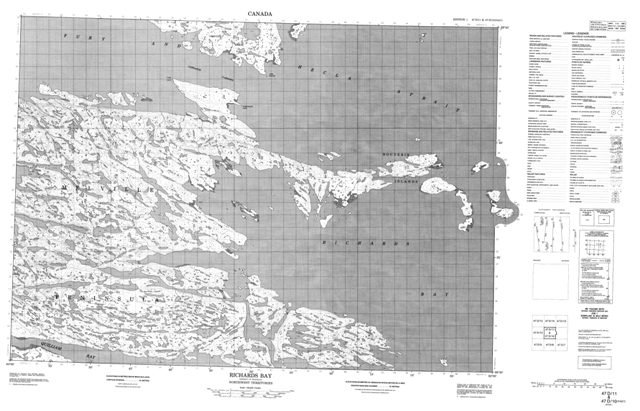 Richards Bay Topographic Paper Map 047D11 at 1:50,000 scale