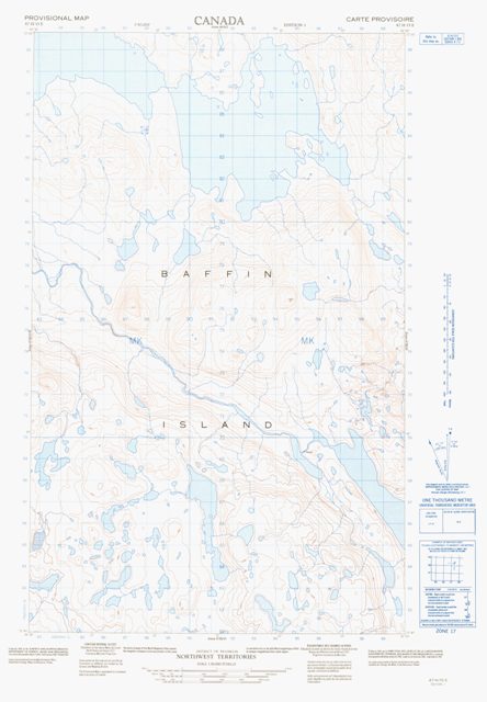 No Title Topographic Paper Map 047H15E at 1:50,000 scale