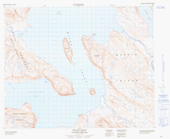 Bruce Head Topographic Paper Map 048A01 at 1:50,000 scale
