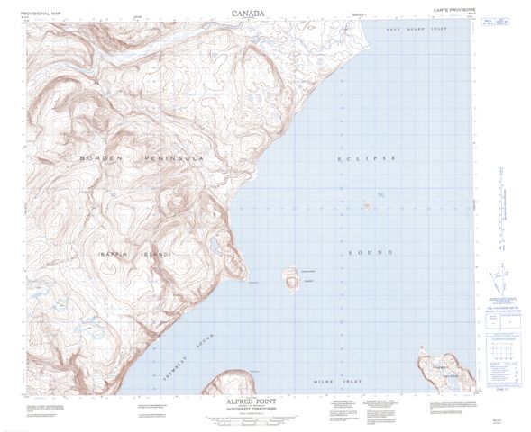 Alfred Point Topographic Paper Map 048A09 at 1:50,000 scale