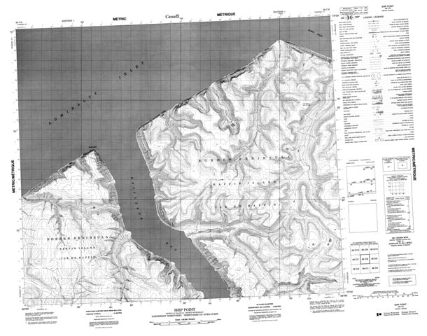Ship Point Topographic Paper Map 048C08 at 1:50,000 scale