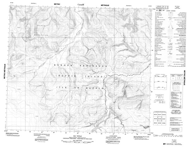 No Title Topographic Paper Map 048D06 at 1:50,000 scale