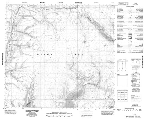No Title Topographic Paper Map 048F12 at 1:50,000 scale