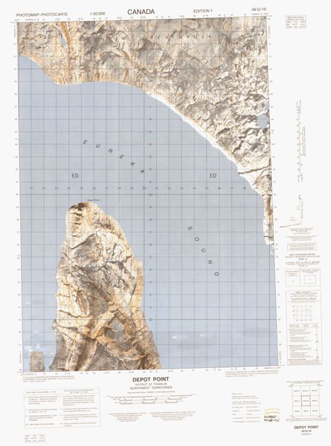 Depot Point Topographic Paper Map 049G10 at 1:50,000 scale