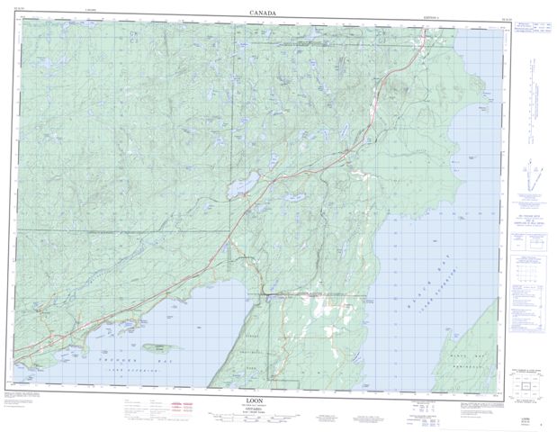 Loon Topographic Paper Map 052A10 at 1:50,000 scale