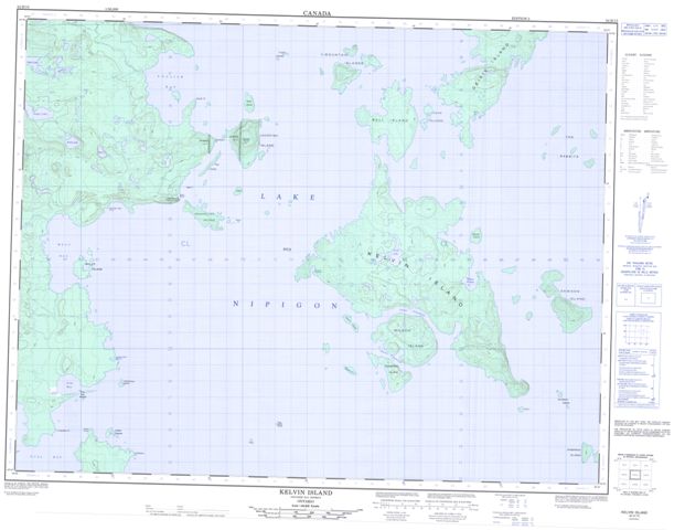 Kelvin Island Topographic Paper Map 052H15 at 1:50,000 scale