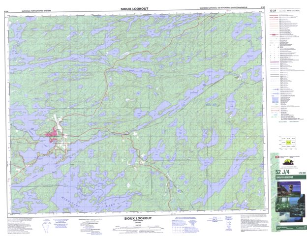 Sioux Lookout Topographic Paper Map 052J04 at 1:50,000 scale