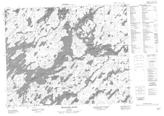 Osnaburgh House Topographic Paper Map 052O01 at 1:50,000 scale